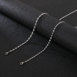 Collar de acero de titanio de acero inoxidable de color sólido de estilo simple informal