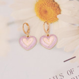 Pendientes De Aleación Con Forma De Corazón De Moda Pendientes De Cobre