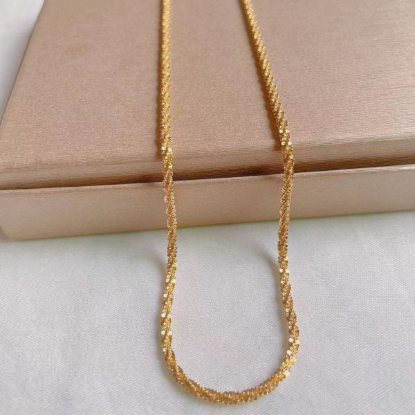 Collar de metal con revestimiento de acero de titanio, geométrico, estilo simple, 1 pieza