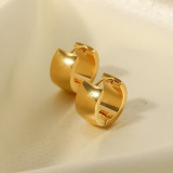 Pendientes De Acero Inoxidable De Color Sólido De Moda Pendientes De Acero Inoxidable Chapados En Oro