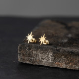 Pendientes de aleación brillantes Starlight octogonales simples