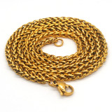 Collar De Chapado En Acero Inoxidable De Color Sólido De Moda, 1 Pieza