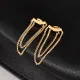 Pendientes de gota de acero titanio con forma de corazón para mujer, pendientes de acero inoxidable chapados