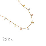 Collar con revestimiento de acero de titanio Lady Flower