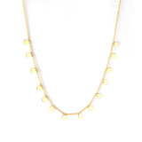 Estilo Simple Estrella Redonda Collar Chapado en Acero Inoxidable 1 Pieza