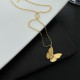 Collares de acero de titanio geométricos dulces