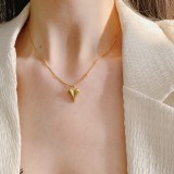 Collar de oro Fresh Love, cadena de clavícula de moda Simple de nicho de lujo