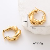 1 par de pendientes geométricos elegantes de acero inoxidable