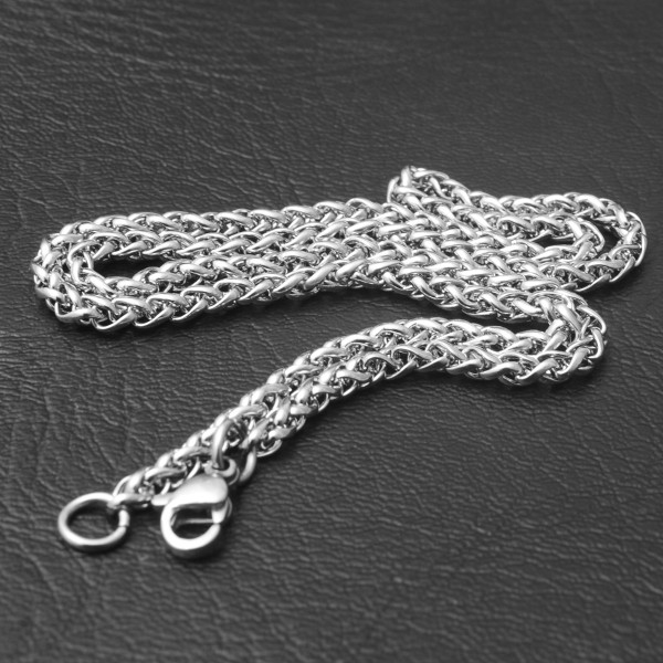 Collar De Chapado En Acero Inoxidable De Color Sólido De Moda, 1 Pieza