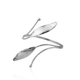 Brazalete de hierro hueco con Cruz de metal exagerada para brazos brazalete de nota de hoja de estilo callejero