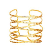 Brazalete de hierro hueco con Cruz de metal exagerada para brazos brazalete de nota de hoja de estilo callejero