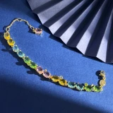 Elegant Women's Necklace Set Fine Jewelry Delicate Bracelet Exquisite Earrings Luxury Ring Quality Safety Clasp Everyday Wear