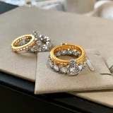 Double Layer Saturn Stacking Rings For Women Luxury Unique Design High Fashion Personality Index Finger Ring French Vintage Style