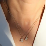 Brass Cable Chain Plating English Letters Letter Pendant Necklace