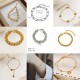 Conjunto de joyas, pulsera nueva de acero de titanio que no se decolora para mujer, versátil, estilo Instagram, joyería femenina a la moda, sensación de alta gama.