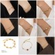 Conjunto de joyas, pulsera nueva de acero de titanio que no se decolora para mujer, versátil, estilo Instagram, joyería femenina a la moda, sensación de alta gama.