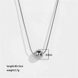 Collar de acero de titanio dorado para mujer, no se decolora, cadena de clavícula de nicho de lujo, joyería de alta gama, versátil, a la moda.