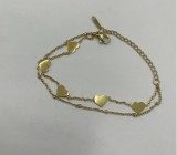 Conjunto de joyas, pulsera nueva de acero de titanio que no se decolora para mujer, versátil, estilo Instagram, joyería femenina a la moda, sensación de alta gama.