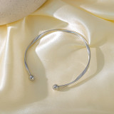Conjunto de joyas, pulsera nueva de acero de titanio que no se decolora para mujer, versátil, estilo Instagram, joyería femenina a la moda, sensación de alta gama.