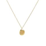 Collar de acero de titanio dorado para mujer, no se decolora, cadena de clavícula de nicho de lujo, joyería de alta gama, versátil, a la moda.