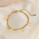 Joyería de acero de titanio para mujer, diseño de moda.