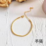 Joyería de acero de titanio para mujer, diseño de moda.