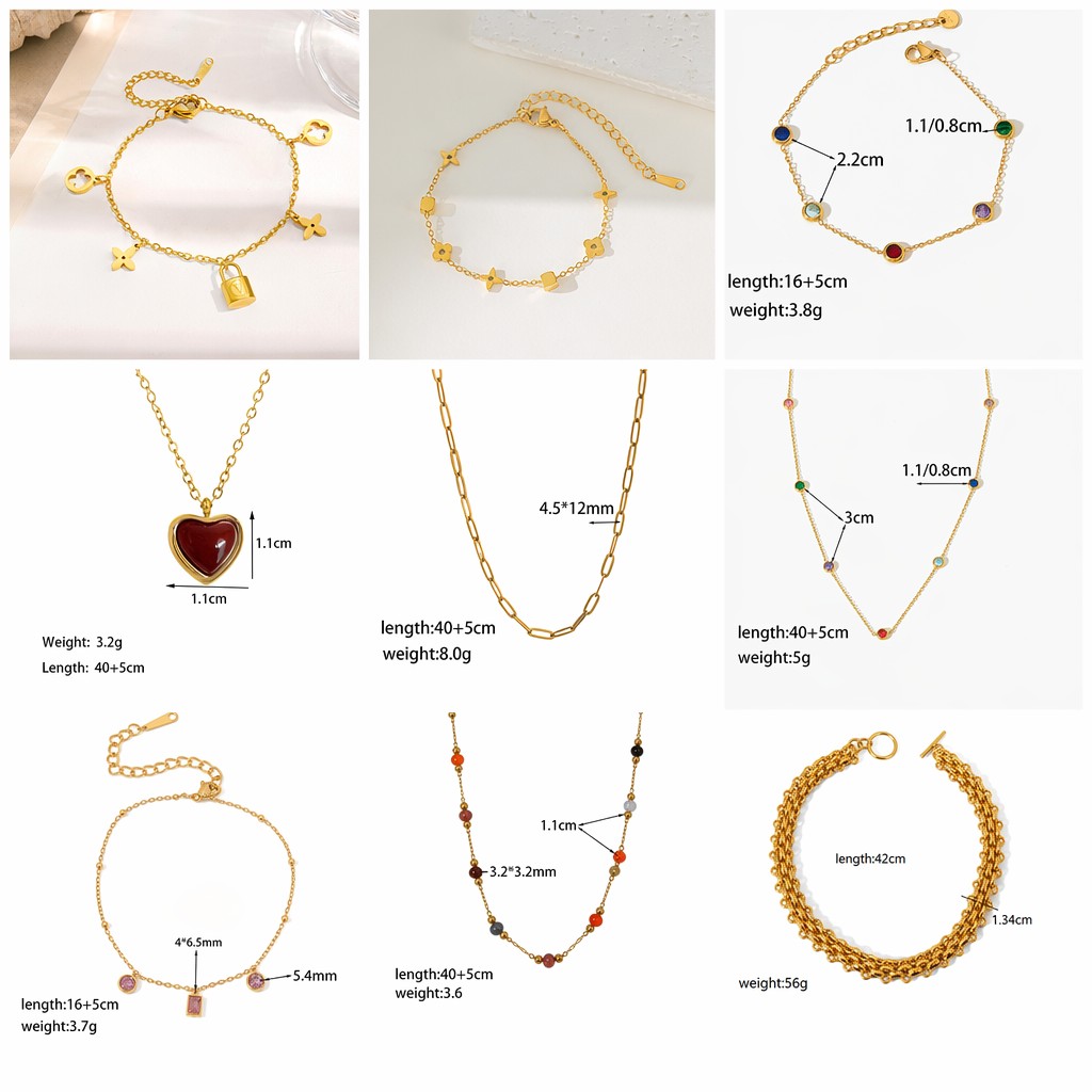 Joyería de acero de titanio para mujer, diseño de moda.