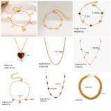 Joyería de acero de titanio para mujer, diseño de moda.
