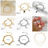 Joyería de acero de titanio para mujer, diseño de moda.
