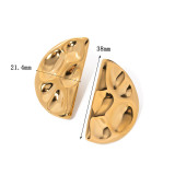 Juego de pendientes y aretes de lujo, accesorios versátiles, pendientes de titanio de corazón y perla, joyería geométrica.