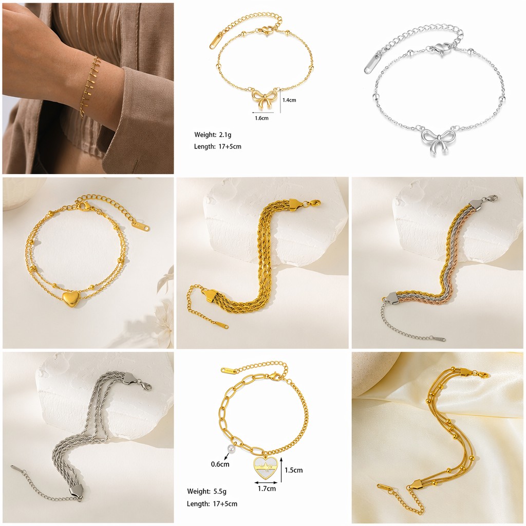 Joyería de acero de titanio para mujer, diseño de moda.