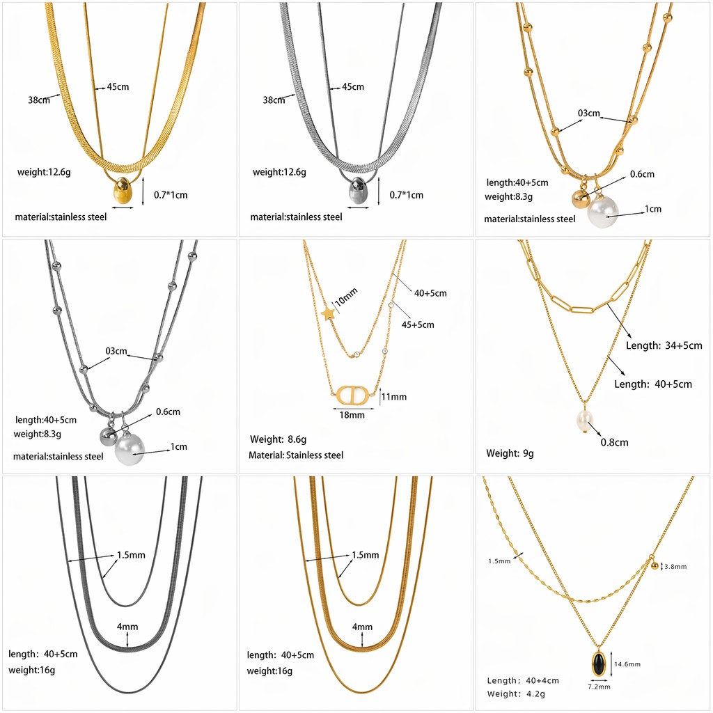 Joyería de acero de titanio para mujer, diseño de moda.