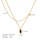 Joyería de acero de titanio para mujer, diseño de moda.