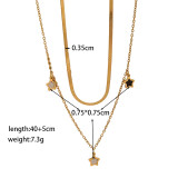 Joyería de acero de titanio para mujer, diseño de moda.