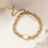 Joyería de acero de titanio para mujer, diseño de moda.