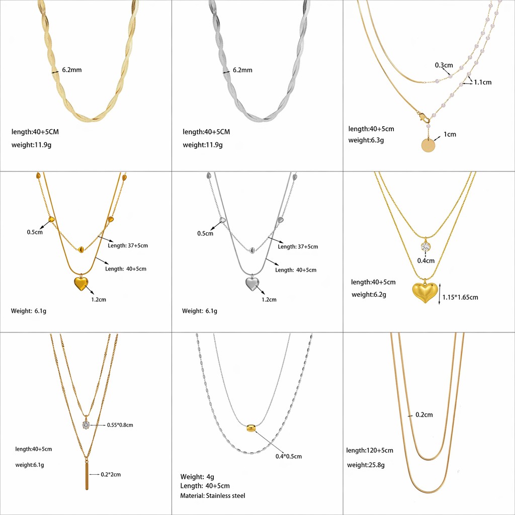 Joyería de acero de titanio para mujer, diseño de moda.
