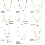 Joyería de acero de titanio para mujer, diseño de moda.
