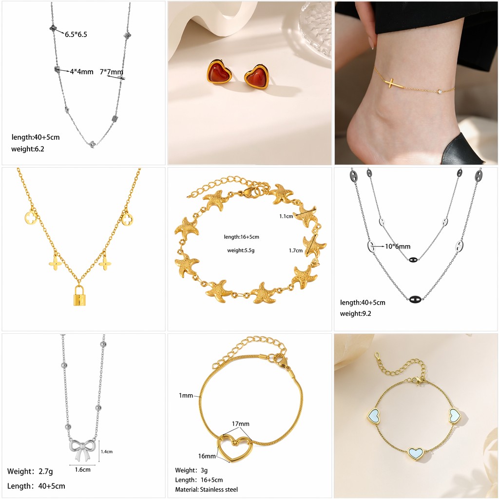 Joyería de acero de titanio para mujer, diseño de moda.