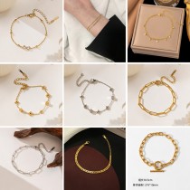 Joyería de acero de titanio para mujer, diseño de moda.