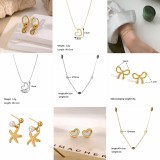 Joyería de acero de titanio para mujer, diseño de moda.