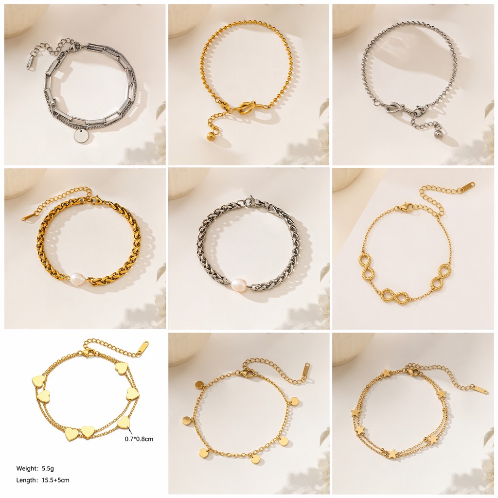 Joyería de acero de titanio para mujer, diseño de moda.