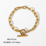 Joyería de acero de titanio para mujer, diseño de moda.
