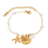 Joyería de acero de titanio para mujer, diseño de moda.