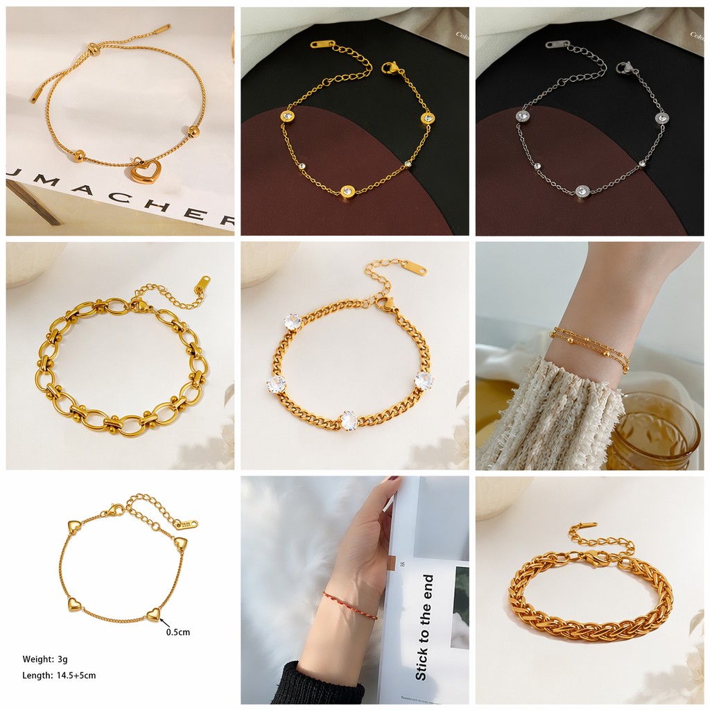Joyería de acero de titanio para mujer, diseño de moda.