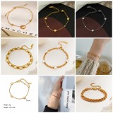 Joyería de acero de titanio para mujer, diseño de moda.