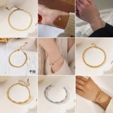 Joyería de acero de titanio para mujer, diseño de moda.