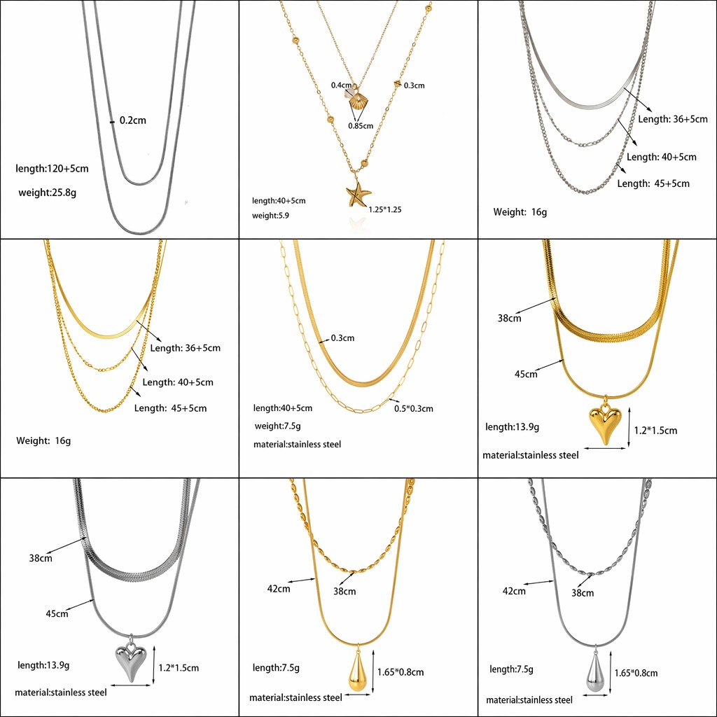 Joyería de acero de titanio para mujer, diseño de moda.