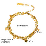 Joyería de acero de titanio para mujer, diseño de moda.