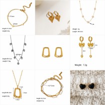 Joyería de acero de titanio para mujer, diseño de moda.