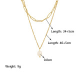 Joyería de acero de titanio para mujer, diseño de moda.
